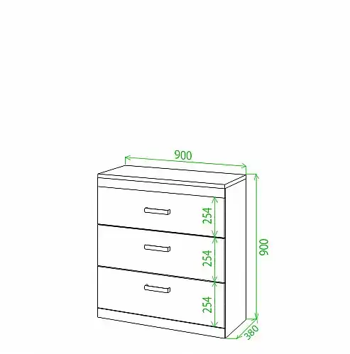 Комод Tiovo Км90