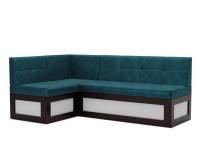 Нотис Левый угол (Бархат сине-зеленый STAR VELVET 43 BLACK GREEN) 207х82х132 см