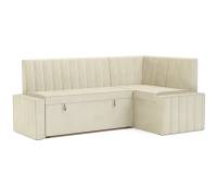 Кухонный угловой диван Вермут (Бархат бежевый STAR VELVET 6 LIGHT BEIGE) 191х83х121 см