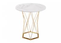 Стол деревянный Woodville Melan white / gold