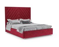 Кровать Мишель 160 см (Бархат красный STAR VELVET 3 DARK RED)