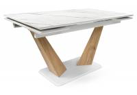 Керамический стол Woodville Кели 140(200)х80х76 белый
