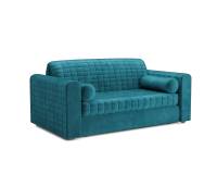 Диван аккордеон Барон №5 НПБ 120х200 см (Бархат сине-зеленый STAR VELVET 43 BLACK GREEN)