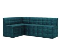 Атлантис Левый угол (Бархат сине-зеленый STAR VELVET 43 BLACK GREEN) 212х84х135 см