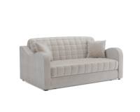 Диван аккордеон Барон №4 ППУ 120х200 см (Бархат бежевый STAR VELVET 6 LIGHT BEIGE)