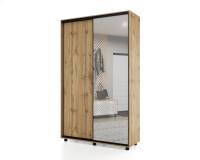 Шкаф-купе PRIME, 120х45х230 Дуб вотан с зеркалом