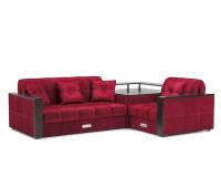 Диван угловой Прага НПБ (Бархат красный STAR VELVET 3 DARK RED)