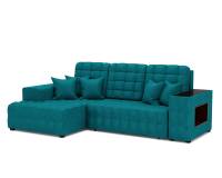Мадрид Левый угол (бархат сине-зеленый STAR VELVET 43 BLACK GREEN)