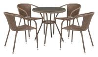 Набор уличный T282ANT/Y137C-W56 Light Brown 4Pcs