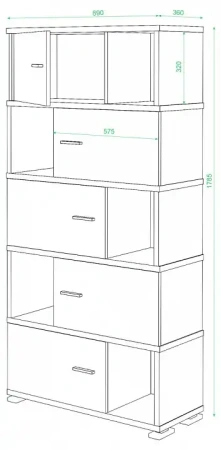 Шкаф комбинированный Домино СБ-30/5