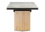 Керамический стол Woodville Монерон 180(240)x90 calacatta gold / дуб монтана