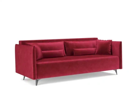 Диван Майами (Бархат красный STAR VELVET 3 DARK RED)