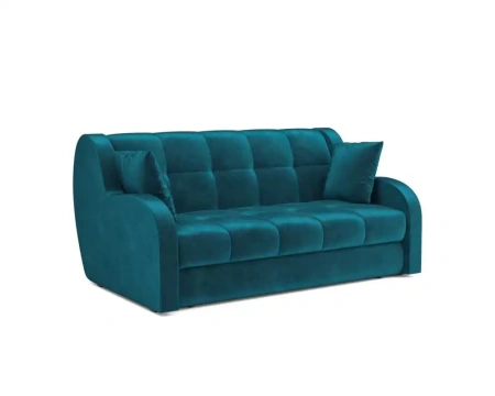 Диван Аккордеон Барон (Бархат Сине-зеленый Star Velvet 43 Black green)