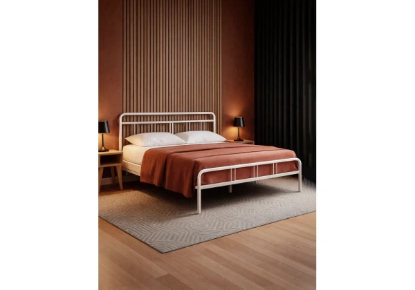 Кровать Woodville Рейк 160х200 белая