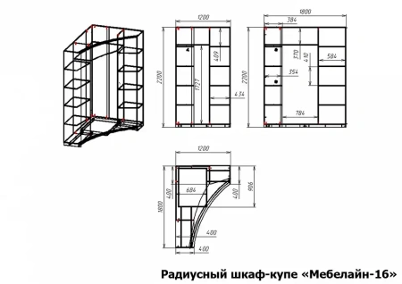 Шкаф-купе Мебелайн-16