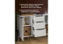 Комод Woodville Иадама белый / белый глянец
