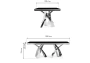 Стол стеклянный Woodville by Лайфмебель Komin 2 черный / золото