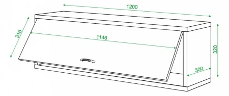 Полка книжная Домино нельсон ПК-30М