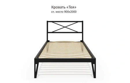 Кровать КМД 37 ТЕЯ 140 черный