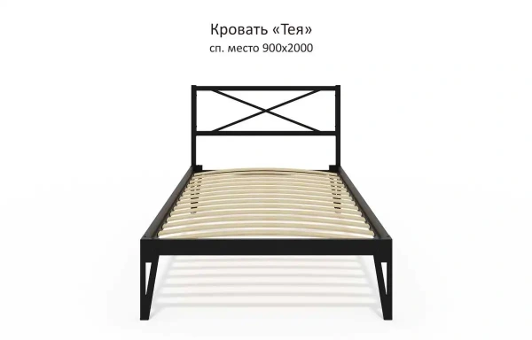 Кровать КМД 37 ТЕЯ 140 черный