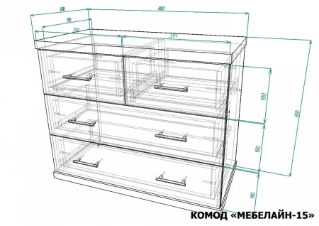 Комод Мебелайн-15