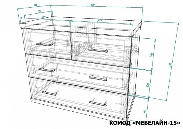 Комод Мебелайн-15