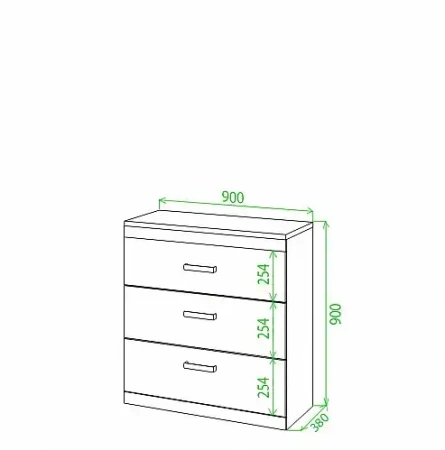 Комод Tiovo Км90