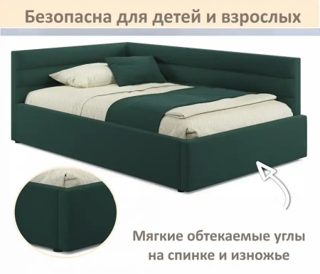 Кровать полутораспальная Aura 1200