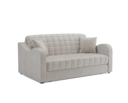 Диван аккордеон Барон №4 НПБ 120х200 см (Бархат бежевый STAR VELVET 6 LIGHT BEIGE)