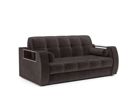 Диван аккордеон Барон №3 НПБ 155х200 см (Бархат шоколадный STAR VELVET 60 COFFEE)