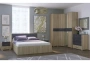 Кровать Woodville Теплиса 160x200 сонома / графит