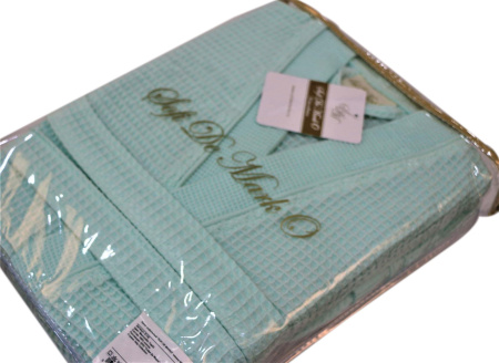 NEVA  XL (ментол) Халат вафельный кимоно