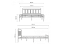 Кровать Woodville Рейк 120х200 черная