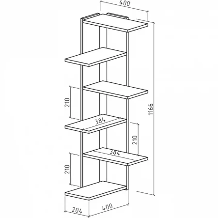 Полка навесная Лайт-11