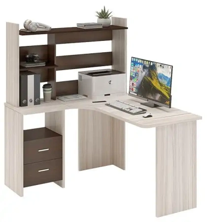 Стол компьютерный Домино Lite СКЛ-Угл130+НКЛ-120