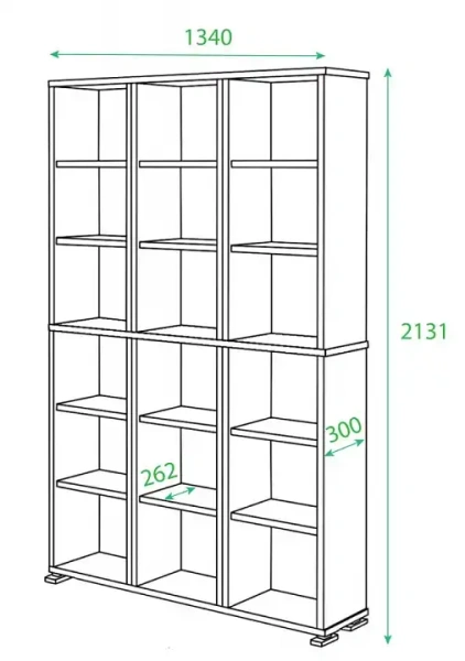 Стеллаж Домино нельсон ПУ-40-1