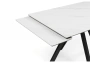 Керамический стол Notta Вилли 120(180)х80 snow alpin white / черный