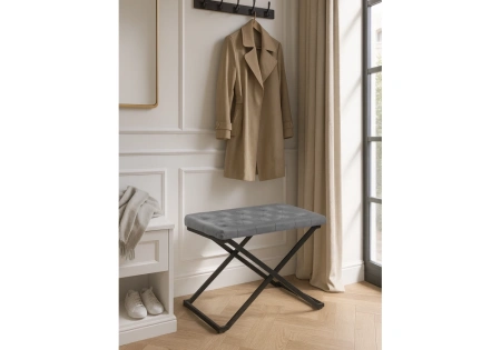 Табурет Woodville German dark grey / black