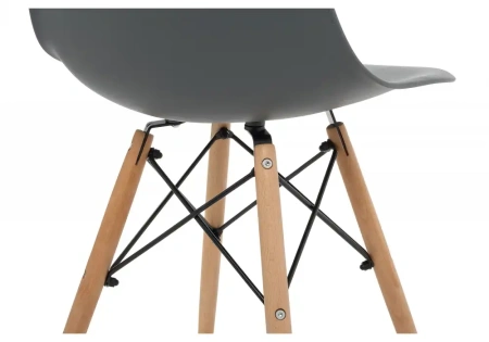 Стул деревянный Woodville Eames PC-015 grey