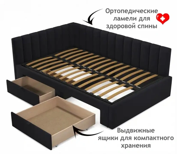 Кровать полутораспальная Milena 2000x1200