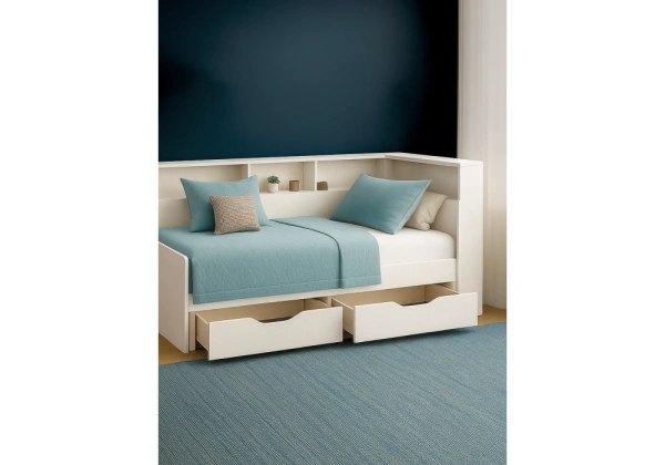 Кровать Woodville Амер 190х80 белая