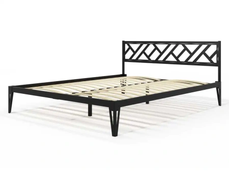 Кровать КМД 47 АЙРИС 1600, черный
