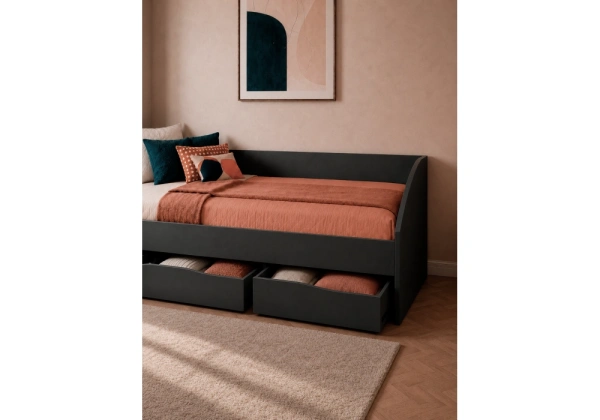 Кровать Woodville Эриол 90x200 графит