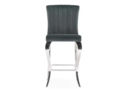 Барный стул Woodville Joan dark grey / steel