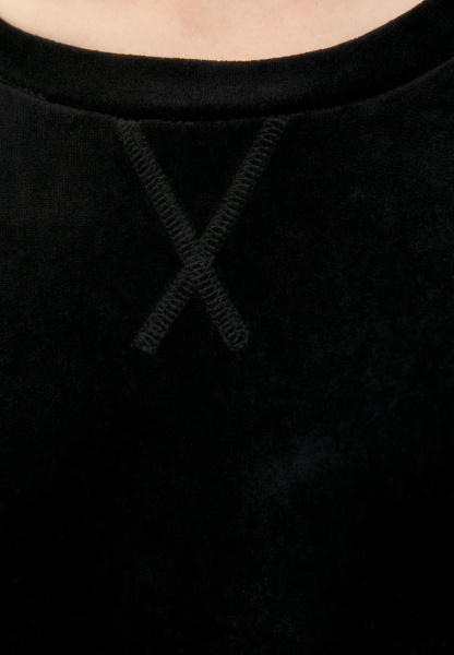 Лорен (черный) XS Костюм велюровый