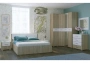 Кровать Woodville Теплиса 160x200 сонома / белый