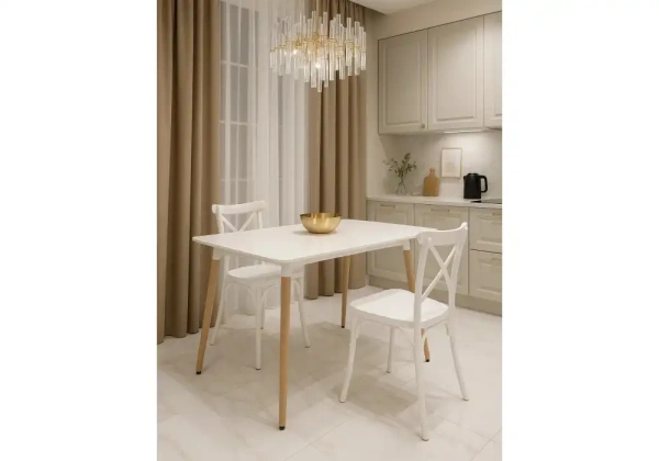 Стол деревянный Woodville by Лайфмебель Table 110 white / wood