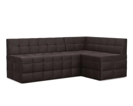 Атлантис Правый угол (Бархат шоколадный STAR VELVET 60 COFFEE) 190х84х120 см