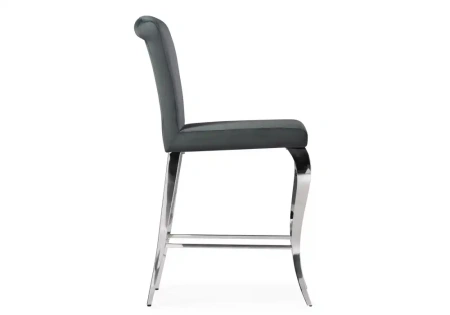 Барный стул Woodville Joan dark grey / steel