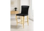 Барный стул Woodville Joan black / gold